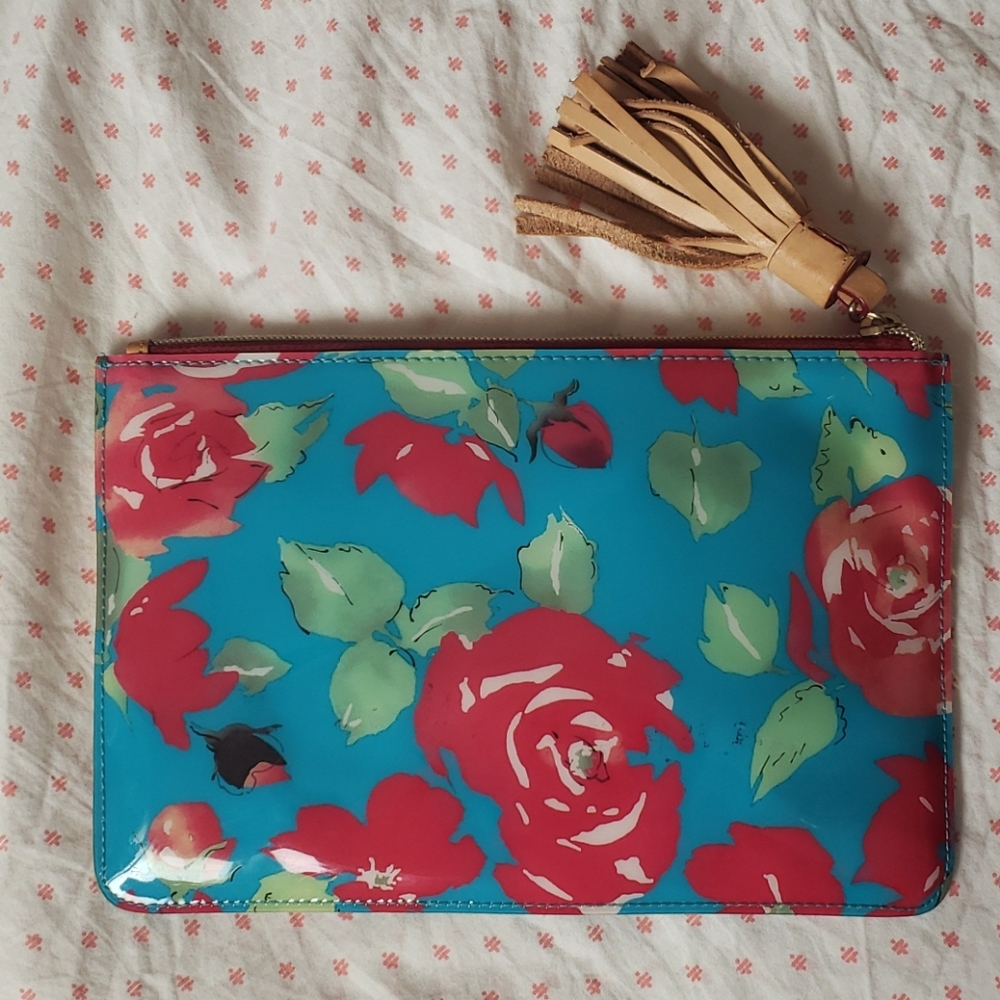 🌹Dooney & Bourke⚘Floral Zip Pouch🌷 - Picture 2 of 6